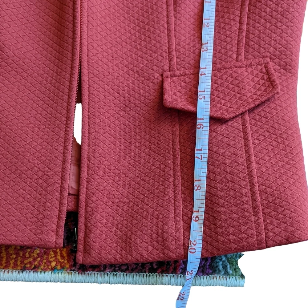 Talbots Quilted Red Jacket/Blazer Size 4 - Picture 13 of 13